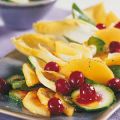 Cranberry-Gemüse-Salat mit Zuckerschoten