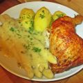 Broiler vom Spiess mit Spargel und[...]