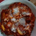 Zucchini mit Thunfisch in Tomate-Sweet Chili