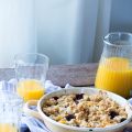 Pfirsich-Brombeer Haferflocken Crumble
