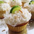 Kokosnuss-Limetten Cupcakes
