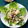 Romana-Champignon-Salat mit Apfel-Vinaigrette