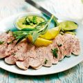 Putenfleisch mit Kräuter-Artischocken-Creme