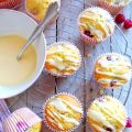 Himbeer-Zitronen Muffins mit Lemon Curd Guss