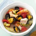 Fischsuppe mit Aioli-Dip