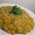Butternut Kürbisrisotto mit weißen Bohnen