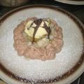 Dessert: Birnenmix mit Nutellasahne....