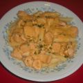 Pasta in Lachs-Hummerrahm