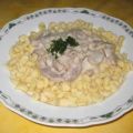 Schweinegeschnetzeltes mit Knöpfla