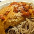 Kürbissauce zu Nudeln