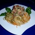 Spaghetti Tricolore mit (m)einer Thunfisch-Sauce