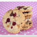 Double Chocolate Cookies mit Himbeeren