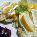 Hähnchenbrustfilet mit Pfirsichen und Camembert