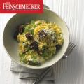 Kerbel-Rahm-Risotto mit Morcheln