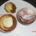 Muffin schwarz/weiß mit Johannisbeer-Gelee