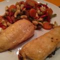 Honiglachs (mit Pfannengemüse)