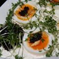 Vegetarisch: Quark mit Ei im Kressebett