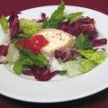 Ziegenkäse mild gebacken mit Tomatenkonfitüre