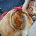 Rosinen-Pudding-Schnecken