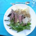 Rinderfilet auf Bandnudeln mit grünem Spargel[...]