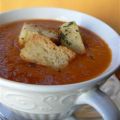 Kalte Tomatensuppe mit Rosmarin