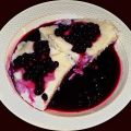 Grießpudding mit Blaubeeren