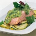 Lachs mit Zucchini-Duo