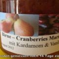 Birnen - Cranberrie Marmelade