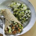 Hähnchencurry-Wraps mit Reis