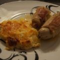 Putenrouladen mit Kartoffelgratin