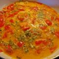 Rührei mit Tomatenwürfeln