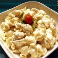 Einfacher Nudelsalat mit Sahne-Mayonnaise