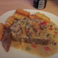 Paprika-Pilz-Sahnesauce
