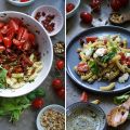 Mediterraner Caprese Nudelsalat