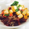Grill Tofu mit Roter Bete und Möhren