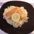 Zitronen-Spaghetti mit Lachs