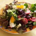 Salat mit Roter Bete und Ei