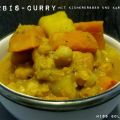 Kürbis-Curry mit Kichererbsen und Kartoffeln...