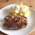 Gegrilltes Schweinenackensteak