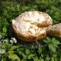 Rhabarberkuchen mit Mandelbaiser