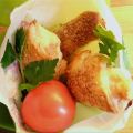 Frischkäse-Röllchen mit Blätterteig