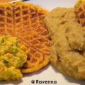 Kürbiswaffeln mit Linsengemüse; 3 Stück bzw. 1[...]