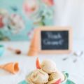 White Peach & Caramel Ice cream