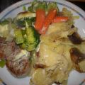 Schweinefilet-Gratin mit Kartoffelgratin