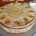 Stracciatellatorte mit Bananen