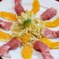 Fenchelsalat mit Orangen und Parmaschinken