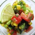 Avocado-Mais Salat mit Limettendressing