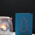 DIY Weihnachtspost - bestickt und bestempelt