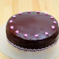 vegane Mandel-Schokotorte zum Valentinstag