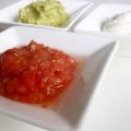 Guacamole, Salsa Cruda und Sour Cream